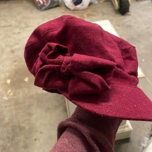 Maroon hat
